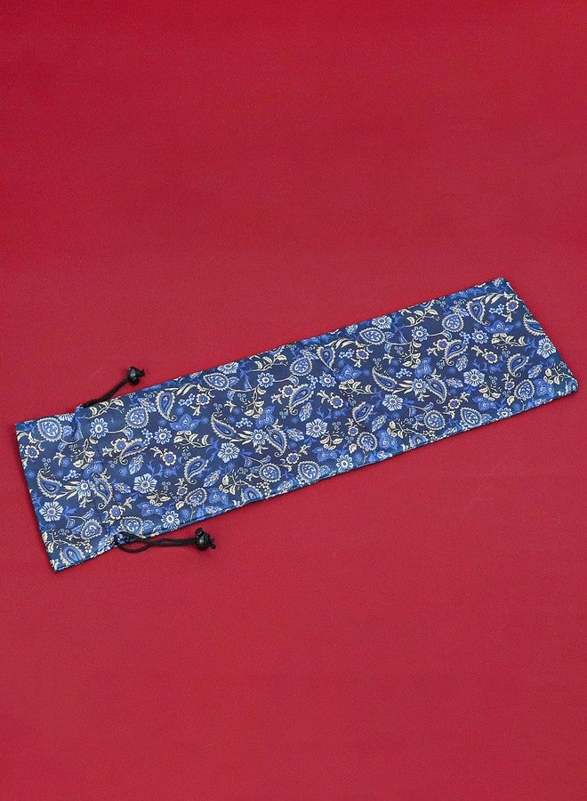 Jongyance Blue Protective Sleeve for Mahjong Racks & Pushers, American Mah-Jongg Accessory, Printed Drawstring Bag 23.6”(Empty Bag Only - Image 5